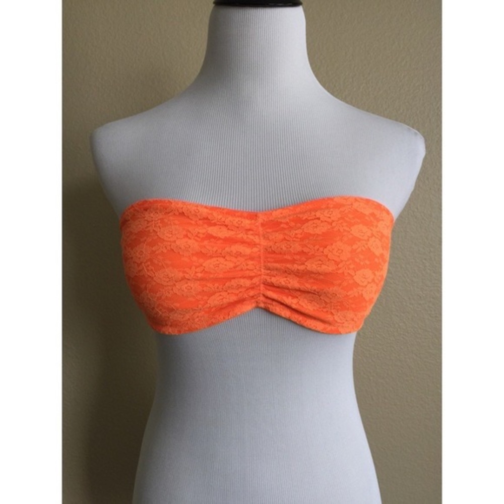 PINK Orange lace bandeau